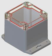 Serpac Electronic Enclosures-RBF33P06C28G Scatole, contenitori e rack Clear Polycarbonate Flange Mount Watertight Electronic Enclosure <h4><strong>CALIFORNIA PROPOSITION</strong> ⚠️<strong>65 WARNING</strong>⚠️</h4>