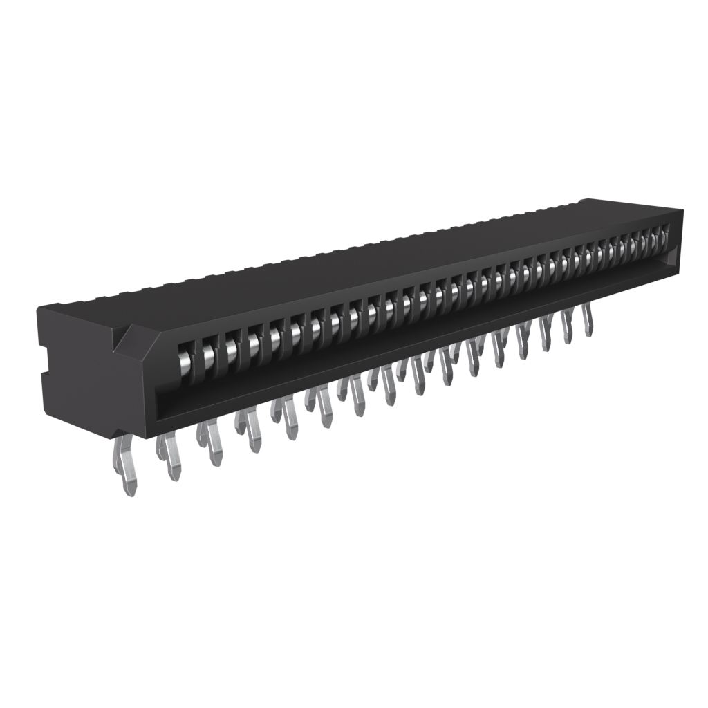 Amphenol Communications Solutions-HLW32R-2C7LF Raccordement FCC-FPC 1.00mm Flex Connectors, HLW-R series, 32 Position, Side Entry Non-ZIF Connector, 1mm (0.039inch) Pitch, Kinked Terminal