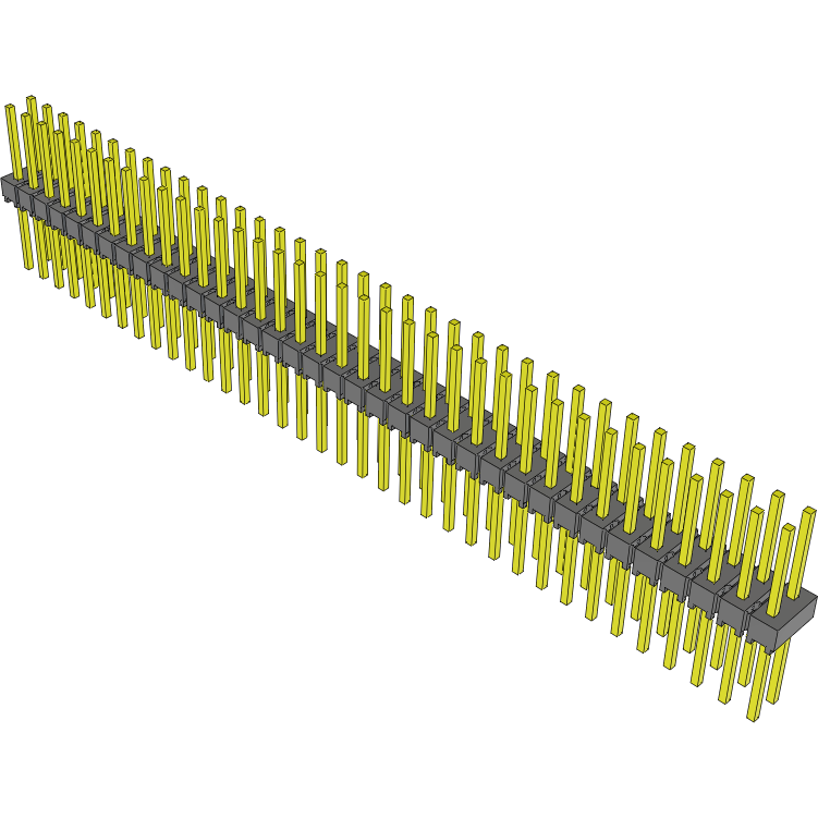 Samtec-HMTSW-136-09-G-D-315 Steckverbinderleisten und Leiterplattenbuchsen Conn Unshrouded Header HDR 72 POS 2.54mm Solder ST Top Entry Thru-Hole Bulk