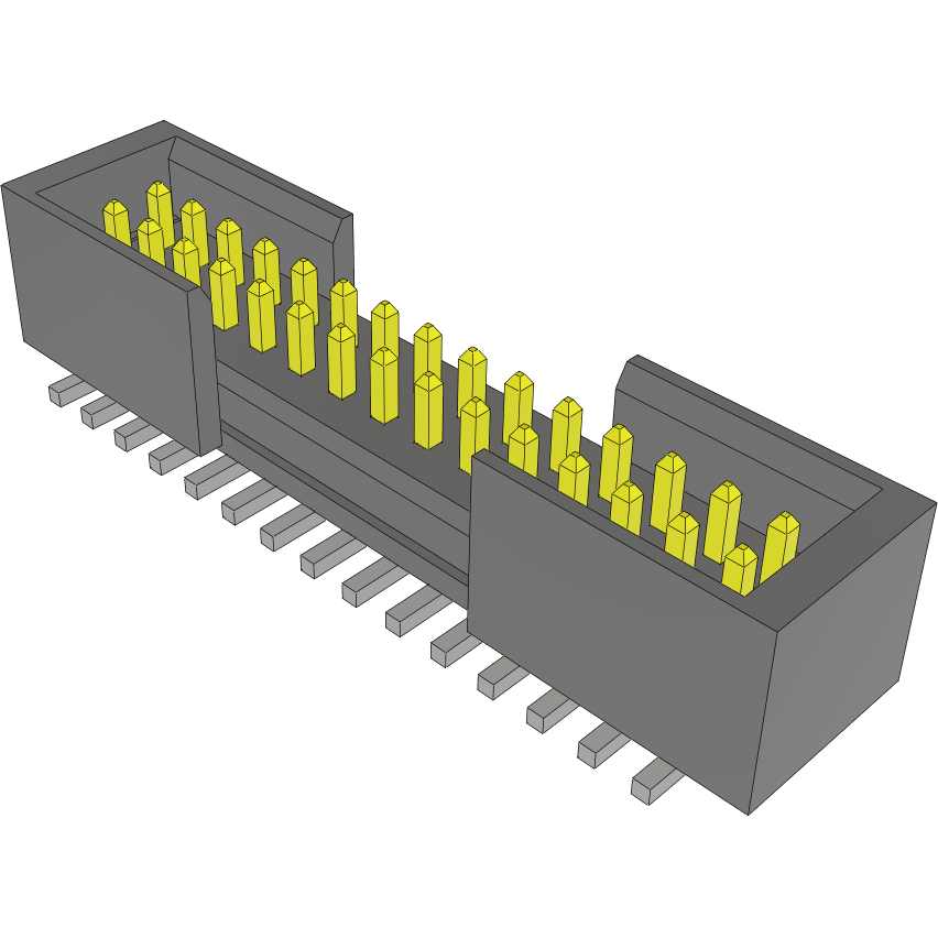 Samtec-FTSH-115-03-L-DV-ES Steckverbinderleisten und Leiterplattenbuchsen Conn Shrouded Header (4 Sides) HDR 30 POS 1.27mm Solder ST Top Entry SMD TIGER CLAW™ Tube