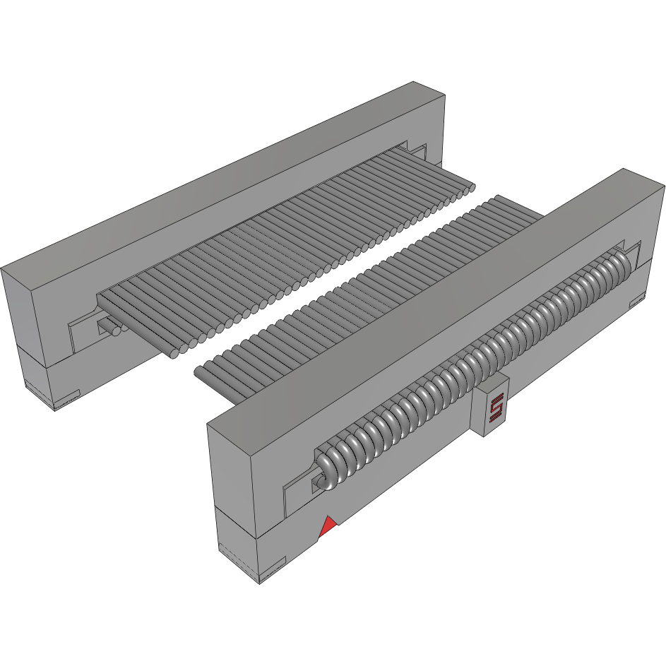Samtec-FFSD-20-D-01.97-01-N-RN1-SR Flachband Kabelbaugruppen Cable Assembly 0.05m 30AWG 1.27mm 40 to 40 POS IDC Connector to IDC Connector F-F TIGER EYE™ Bulk