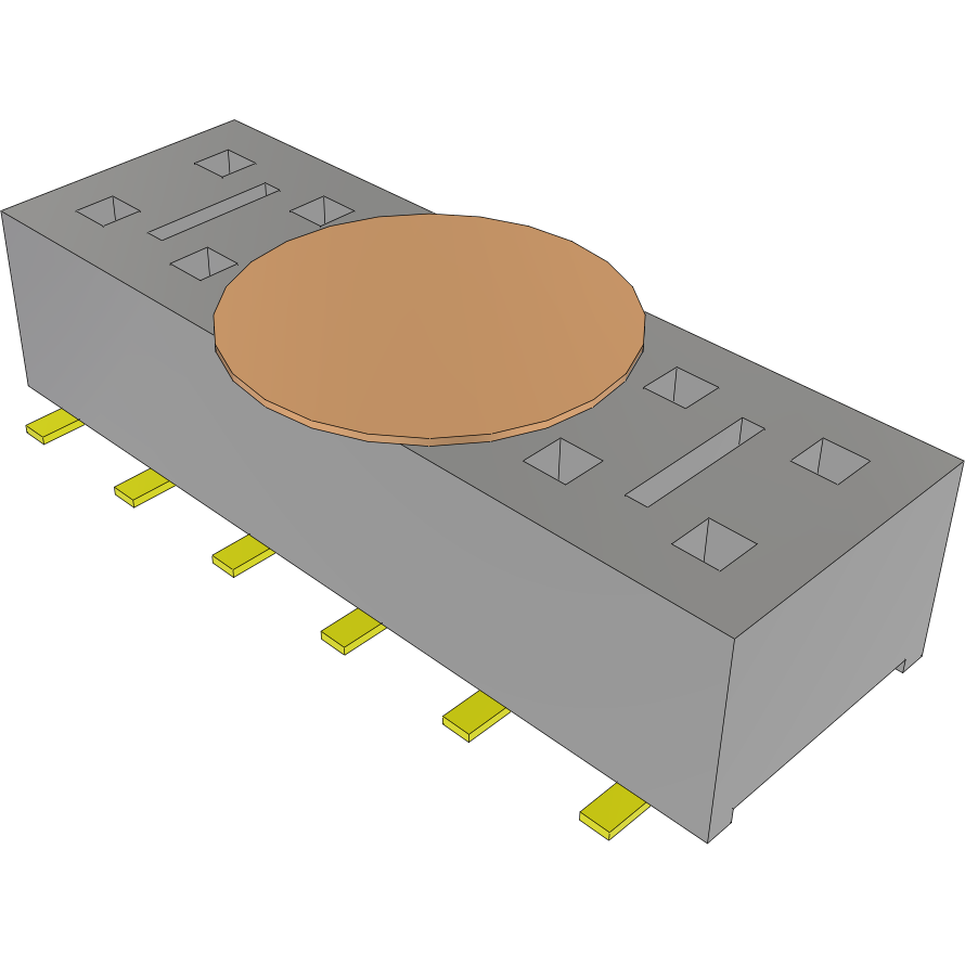 Samtec-HLE-106-02-G-DV-BE-A-K-TR Steckverbinderleisten und Leiterplattenbuchsen Conn Socket Strip SKT 12 POS 2.54mm Solder ST SMD T/R