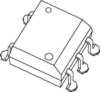 Toshiba-TLP3062A(D4TP1,F(O Fotoacopladores de salida SCR y triac Optocoupler Triac AC-OUT 1-CH 600V 5-Pin DIP SMD
