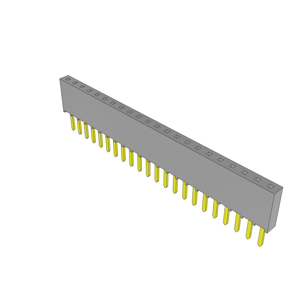 Samtec-SSW-122-22-G-S Steckverbinderleisten und Leiterplattenbuchsen Conn Socket Strip SKT 22 POS 2.54mm Solder ST Top Entry Thru-Hole Bulk