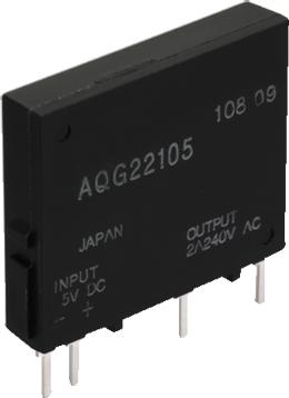 Panasonic-AQG22124 Relais d’état solide Solid State Relay 28.8V DC-IN 2A 264V AC-OUT 4-Pin Slim