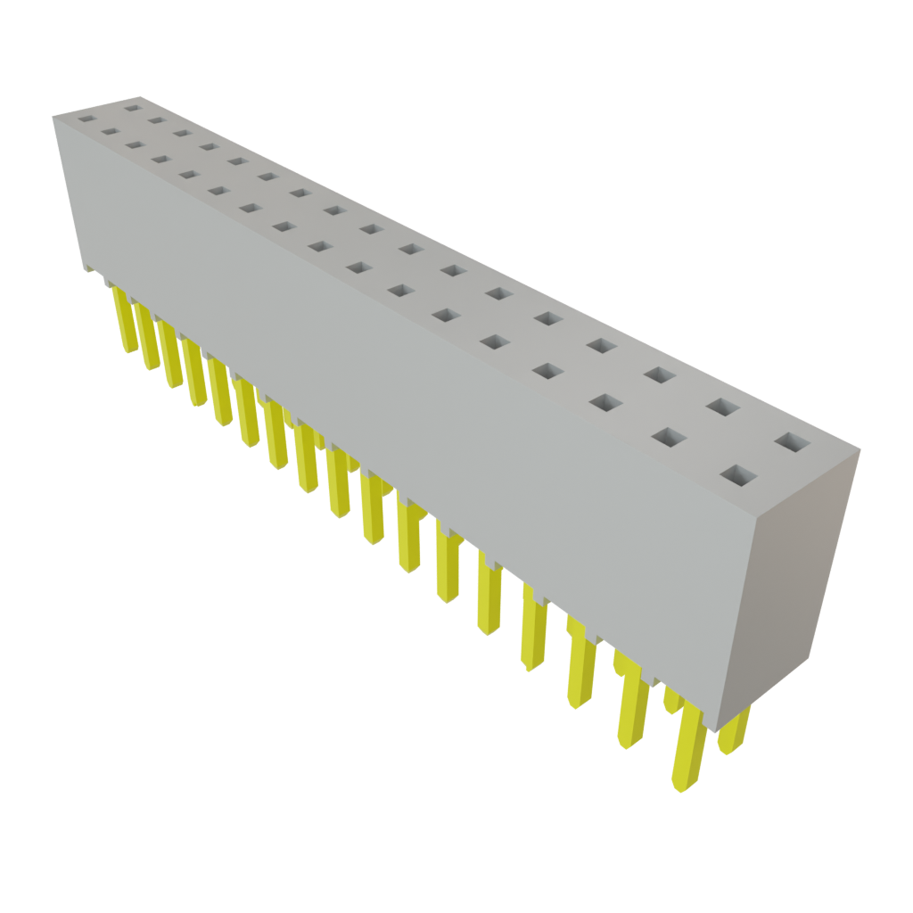 Samtec-SSQ-117-02-L-D Steckverbinderleisten und Leiterplattenbuchsen Conn Socket Strip SKT 34 POS 2.54mm Solder ST Top Entry Thru-Hole Bulk