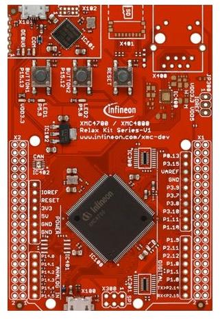 Infineon Technologies AG-KITXMC47RELAXLITEV1TOBO1 Embedded System Development Boards and Kits XMC4700-F144K2048 Microcontroller Evaluation Board 0.032768MHz/12MHz CPU 352KB RAM 2048KB Flash