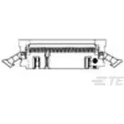 TE Connectivity-2-111494-3 Connector Headers and PCB Receptacles Conn Ejector Header HDR 44 POS 2.54mm IDT RA Cable Mount Tray