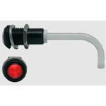 LED Light Pipe Round Right Angle Fresnel Red Rigid Bag