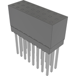 Conn Elevated Socket SKT 24 POS 2.54mm Solder ST Top Entry Thru-Hole Tube