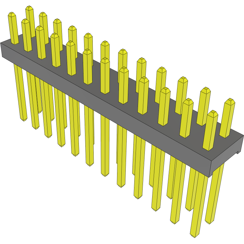 Samtec-MTMM-112-08-S-D-120 Steckverbinderleisten und Leiterplattenbuchsen Conn Unshrouded Header HDR 24 POS 2mm Solder ST Top Entry Thru-Hole Bulk