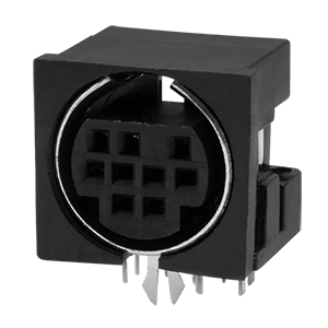 Same Sky (formerly CUI Devices)-MD-90S Steckverbinder, rund Conn Circular DIN SKT 9 POS Solder RA Thru-Hole 9 Terminal 1 Port