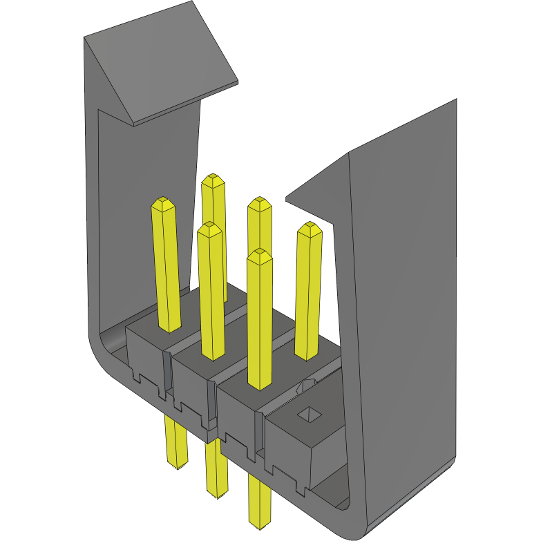 Samtec-TSW-104-08-L-D-LC-007 Steckverbinderleisten und Leiterplattenbuchsen Conn Unshrouded Header HDR 8 POS 2.54mm Solder ST Top Entry Thru-Hole Bulk