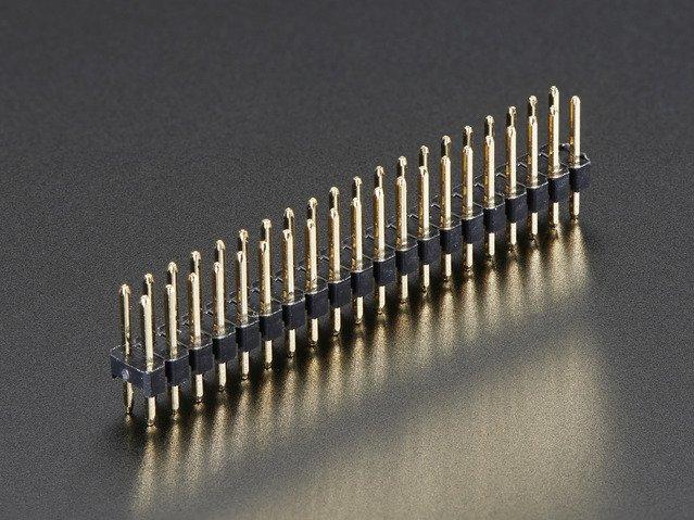 Adafruit Industries-2822 Steckverbinderleisten und Leiterplattenbuchsen Conn Unshrouded Header HDR 40 POS 2.54mm Solder ST Top Entry Thru-Hole