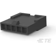 TE Connectivity-1445049-5 Gaine de câblage de raccordement discret Conn Housing PL 5 POS 3mm Crimp ST Cable Mount Black Tray
