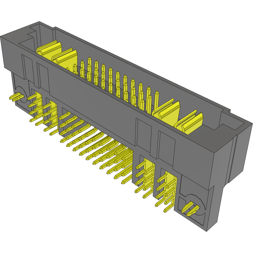 Samtec-PETC-02-40-02-01-T-RA-LC Steckverbinderleisten und Leiterplattenbuchsen Conn Shrouded Header (4 Sides) HDR 4Power/40Signal POS 6.35mm/2.54mm Solder RA Side Entry Thru-Hole PowerStrip™ Tray