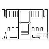 TE Connectivity-103681-1 Accessoires de raccordement Connector Accessories Shroud Right Angle Black Package