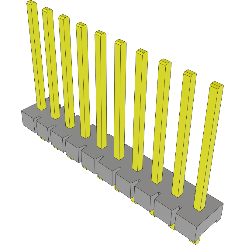 Samtec-FWJ-10-04-T-S Steckverbinderleisten und Leiterplattenbuchsen Conn Unshrouded Header HDR 10 POS 3.96mm Solder ST Top Entry Thru-Hole Bulk