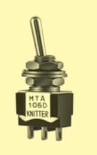 knitter-switch-MTA106F-PC Kippschalter Switch Toggle Mom ON SPDT Round Lever PC Pins 6A 250VAC 30VDC PC Mount with Threads T/R