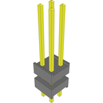 Conn Board Stacker HDR 4 POS 2.54mm Solder ST Top Entry Thru-Hole Bulk