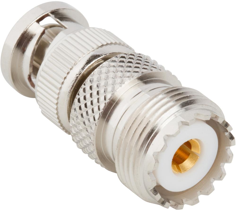 Amphenol RF-242134 Connector RF 242134 Amphenol RF Connectors BNC-UHF Adapter 0Hz to 2.5GHz 50Ohm ST PL/F Gold - Arrow.com