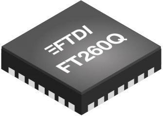 FTDI Chip-FT260S-U USB-Schnittstellenschaltkreise Full Speed/High Speed USB to I2C/UART Bridge USB 1.1/USB 2.0 5V Tube 28-Pin TSSOP