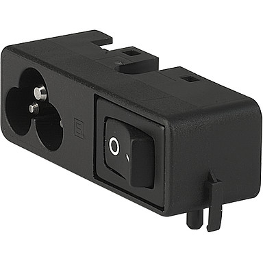 SCHURTER-CMF3.1112.12 Spannungsversorgungseingangsmodule Power Entry Module Filtered M 3 POS 250VAC 2.5A Switch RA 1 Port