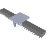 Conn Socket Strip SKT 48 POS 1.27mm Solder ST Top Entry SMD TIGER CLAW™ Tray