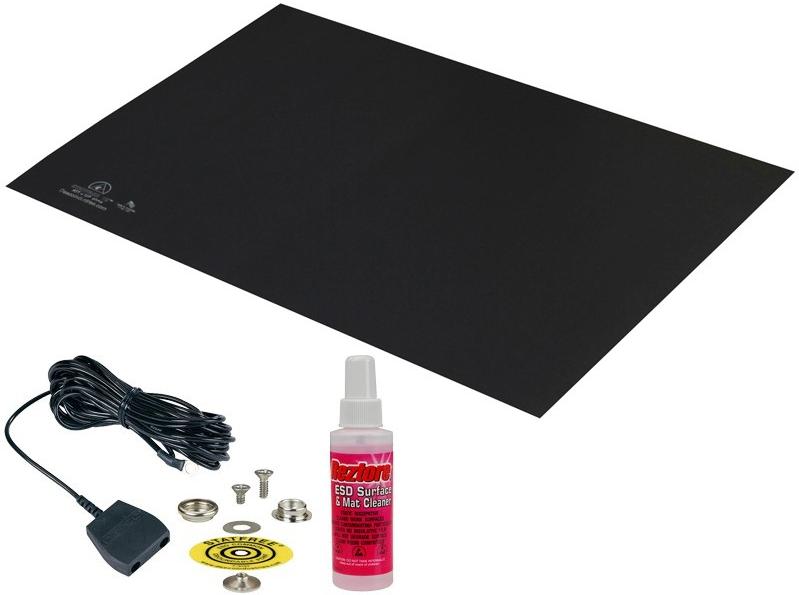 Desco Industries-66050 Misc Products Mat, Stat free T2, Rubber, Dark Grey, 0.060 In X 24 In X 36 In