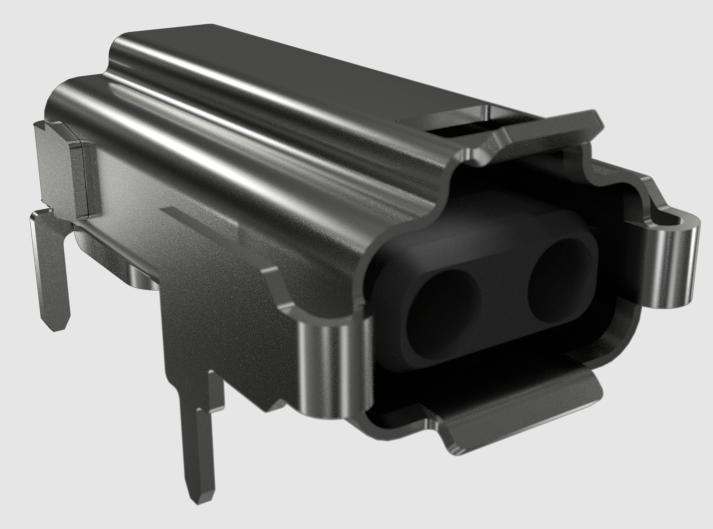 Amphenol Communications Solutions-MSPEJ2L0B01 Raccordement téléphone et télécom Conn Single Pair Ethernet F 2 POS 2.8mm Solder RA Thru-Hole 2 Terminal 1 Port T/R