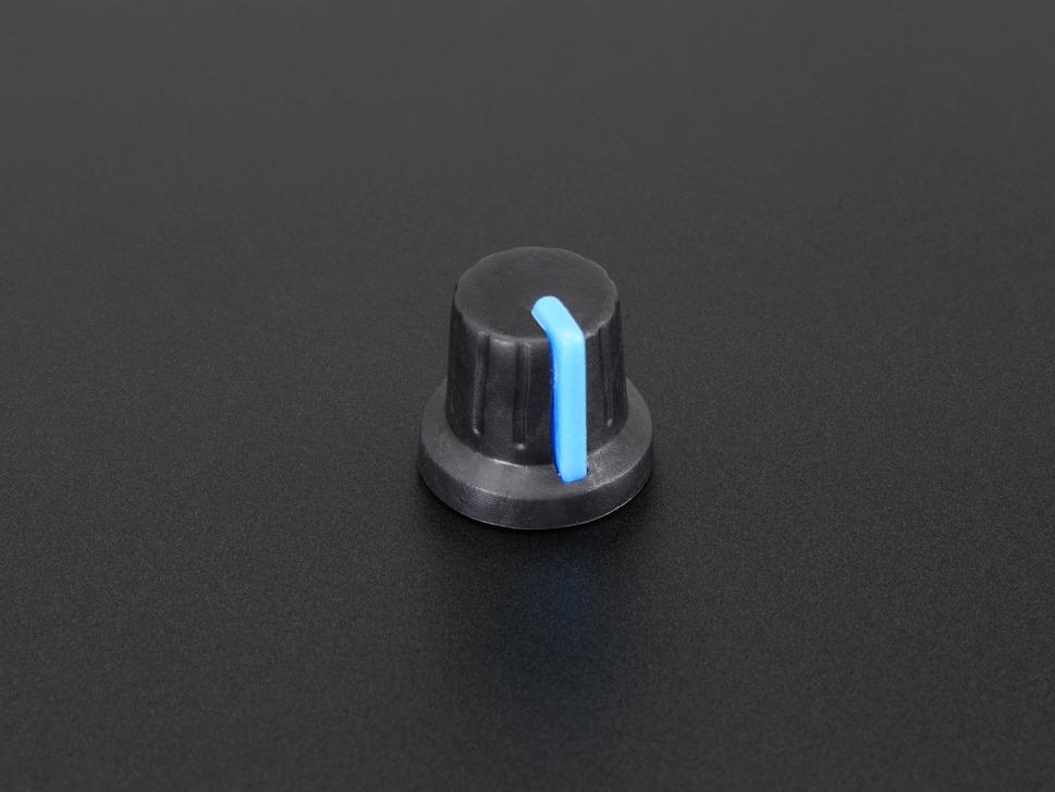 Adafruit Industries-2048 Accesorios del resistor Potentiometer Knob - Soft Touch T18 - Blue