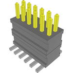 Conn Board Stacker HDR 12 POS 1.27mm Solder ST Top Entry SMD FLEX STACK™ Tube
