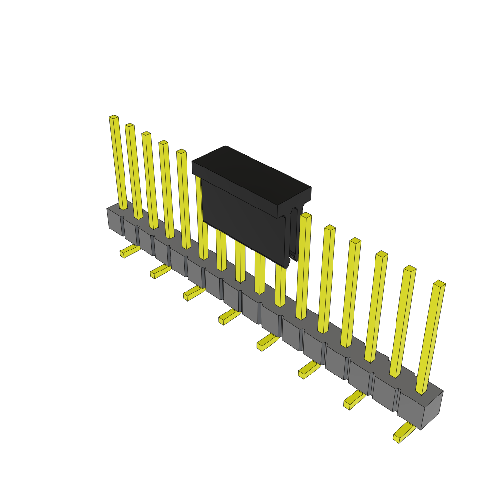 Samtec-TSM-116-03-F-SV-P-TR Steckverbinderleisten und Leiterplattenbuchsen Conn Unshrouded Header HDR 16 POS 2.54mm Solder ST Top Entry SMD T/R