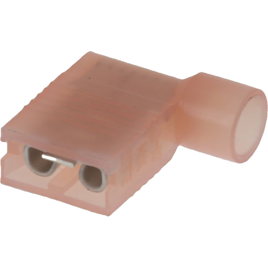 Molex-0190070008 连接器端子 Quick Disconnect Terminal 18-22AWG Brass Red F 16mm Tin InsulKrimp™ T/R