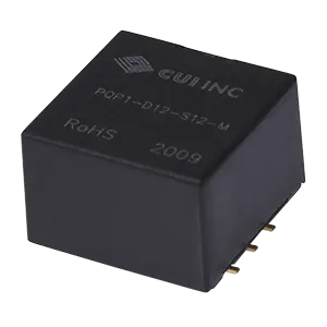 CUI Inc-PQP1-D12-D12-M Convertidor de CC a CC y módulo del regulador de conmutación Module DC-DC 12VIN 2-OUT -12V/12V -0.042A/0.042A 1W 5-Pin SMD Module Tube