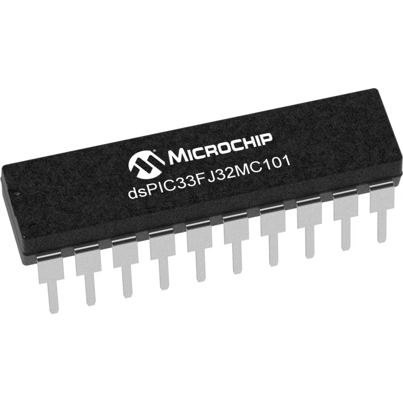 Microchip Technology-DSPIC33FJ32MC101-I/P Microcontrollers - MCUs MCU 16-bit dsPIC RISC 32KB Flash 2.5V/3.3V 20-Pin PDIP Tube