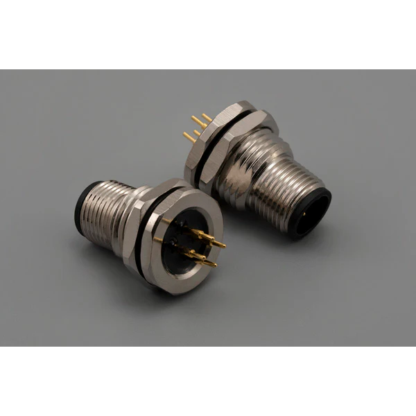 Tensility International-54-00216 Steckverbinder, rund Conn M12 Circular PIN 4 POS Solder ST Thru-Hole 4 Terminal 1 Port