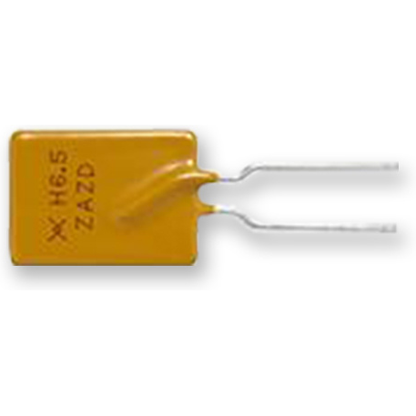 Littelfuse-AHRF650-2 PTC, rückstellbare Sicherung PTC Resettable Fuse 6.5A(hold) 13.7A(trip) 16VDC 100A 4.3W 7s 0.009Ohm Radial 12.7 X 3 X 22.2mm T/R