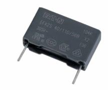 Eaton-EFX2S30K395D122LH Kondensator, Kunststofffilm Cap Film Suppression X2 3.9uF 630VDC/305VAC PP 10%( 32 X 18 X 33mm) Radial Plastic Rectangular Can 27.5mm 110°C Bulk