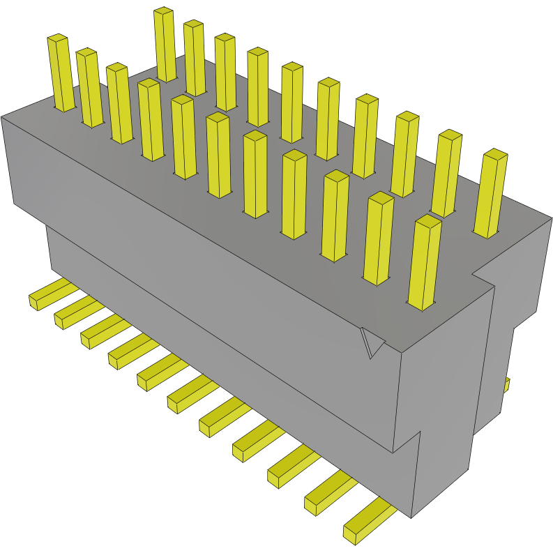 Samtec-BKT-121-05-L-V-A 连接器插头及 PCB 插座 Conn Unshrouded Header HDR 21 POS 1mm Solder ST SMD Tube