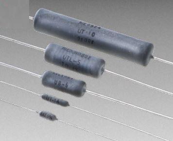 Bourns-UT5-2R5B1 Widerstand, fest, Einzeldurchsteckloch Res Wirewound 2.5 Ohm 0.1% 5W ±50ppm/°C Silicone AXL