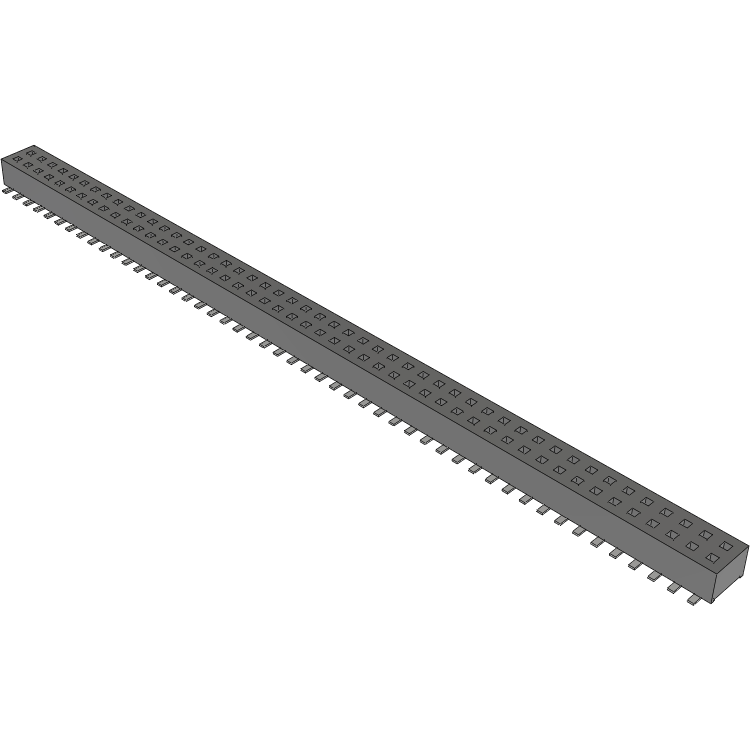 Samtec-CLP-149-02-F-D Steckverbinderleisten und Leiterplattenbuchsen Conn Socket Strip SKT 98 POS 1.27mm Solder ST Top Entry SMD TIGER CLAW™ Tube
