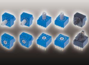 NIDEC Copal Electronics-S-2210A Conmutador DIP Switch DIP N.O./N.C. SP10T 10 Knob 0.1A 5VDC PC Pins Thru-Hole Bulk