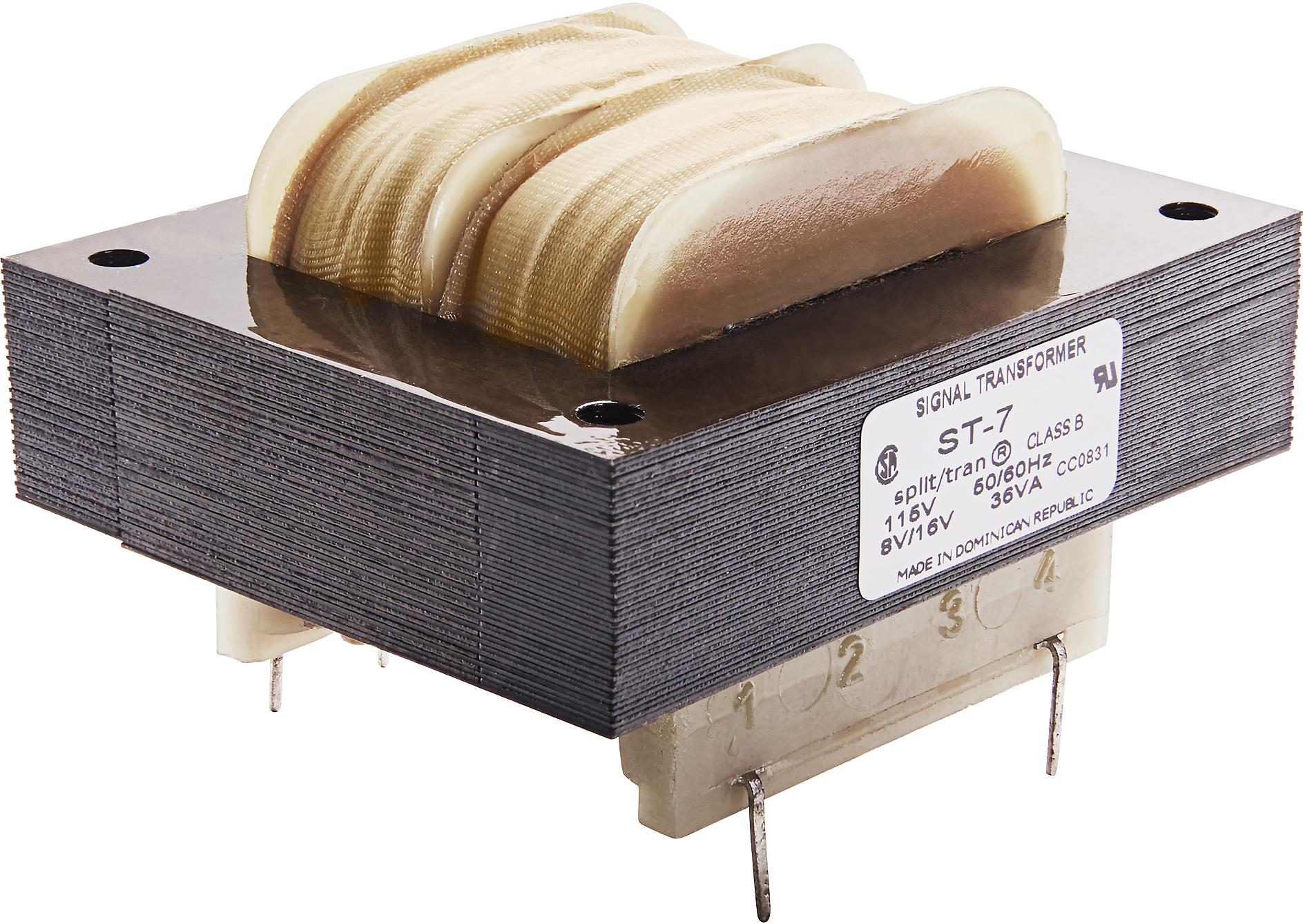 Signal Transformer-ST-7-120 Transformador de potencia Power Transformer 2500Vrms 36VA 6 Terminal Pin Thru-Hole