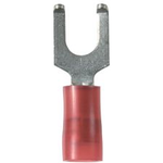 Flange Fork Terminal 16-22AWG Copper Red 20.57mm Tin Bottle