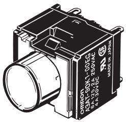 Omron-A3AT-90L1-00R Druckknopfschalter Switch Push Button N.O. SPST Round Button 6A 250VAC 30VDC Alternate Panel Mount Solder