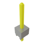Conn Unshrouded Header HDR 1 POS Solder ST Top Entry Thru-Hole