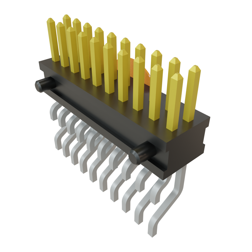 Samtec-FTSH-110-01-L-DH-A-C Steckverbinderleisten und Leiterplattenbuchsen Conn Unshrouded Header HDR 20 POS 1.27mm Solder RA Side Entry SMD TIGER CLAW™ Tube