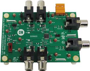 onsemi-NCS2632DTBGEVB Integrierte Verstärkerschaltung, Entwicklungsplatinen und -kits NOCAP, POP-FREE, 3 VRMS AUDIO LINE DRIVER WITH ADJUSTABLE GAIN EVALUATION BOARD