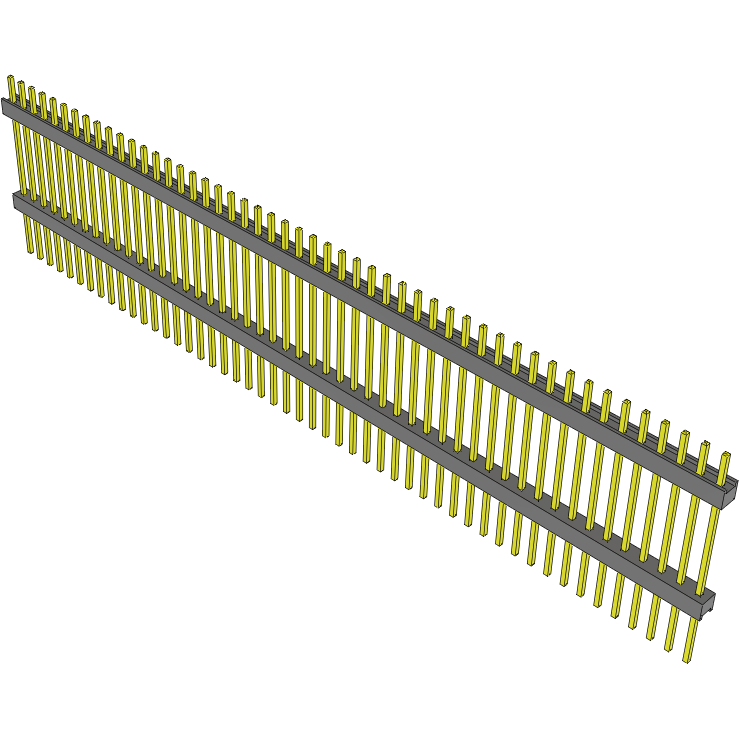 Samtec-EW-50-13-T-S-750 Steckverbinderleisten und Leiterplattenbuchsen Conn Board Stacker HDR 50 POS 2.54mm Solder ST Top Entry Thru-Hole Bulk